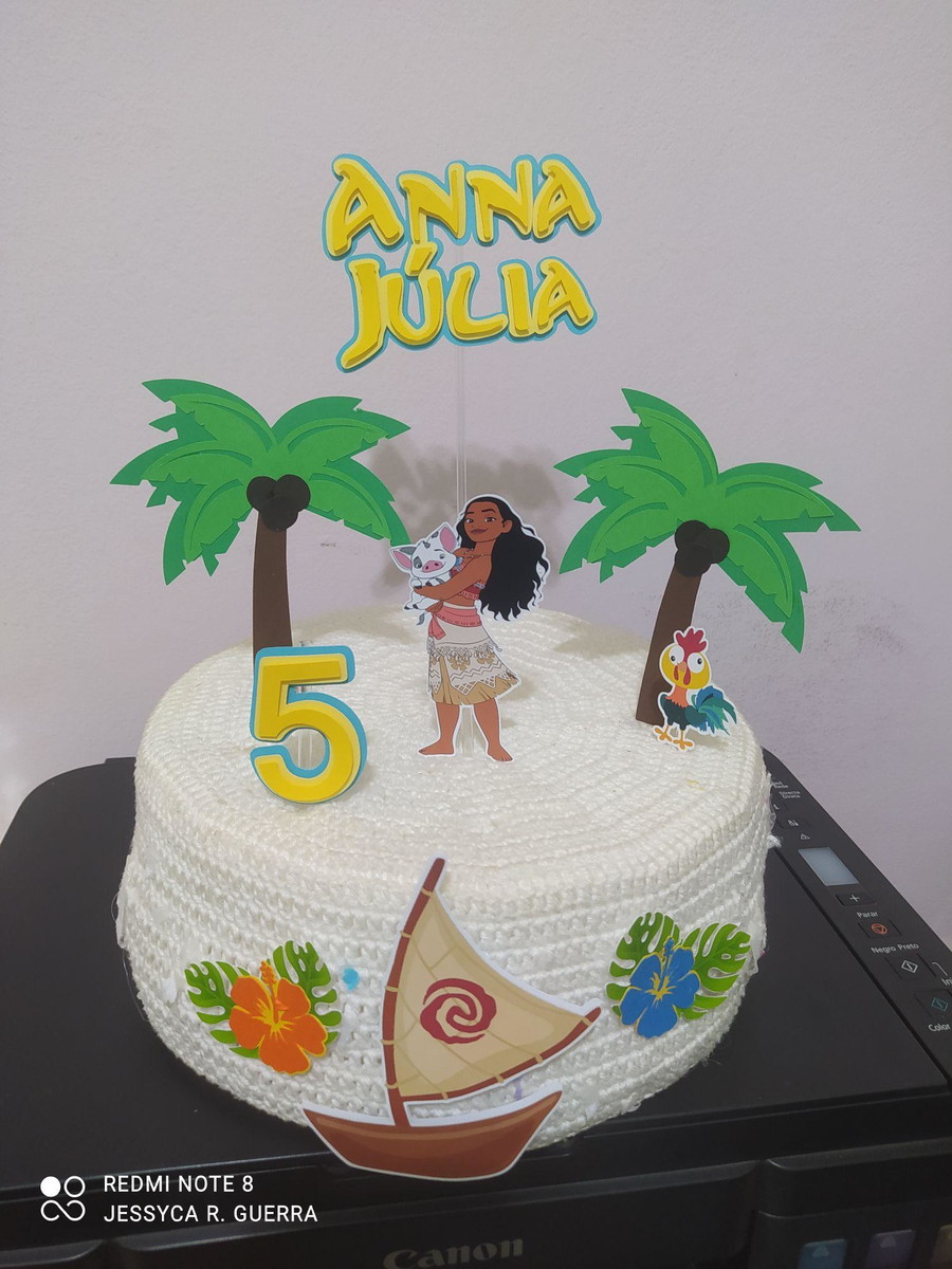 Arquivo de Corte - Topo de Bolo Moana