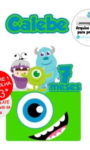 Arquivo de Corte Topo de Bolo Monstros SA