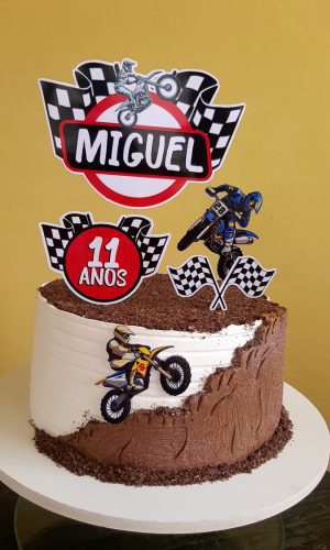 Arquivo de corte topo de bolo Motocross