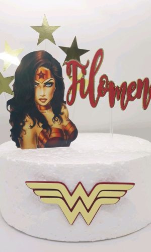 Arquivo De Corte Topo De Bolo Mulher Maravilha