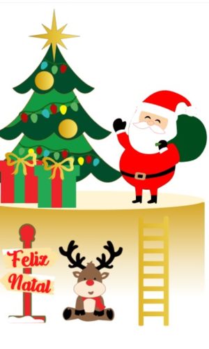 Arquivo de Corte Topo de Bolo Natal #001
