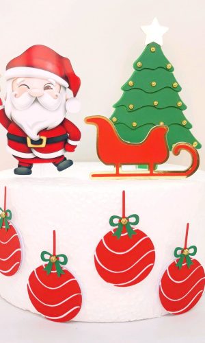 Arquivo de Corte Topo de Bolo Natal Studio Silhouette