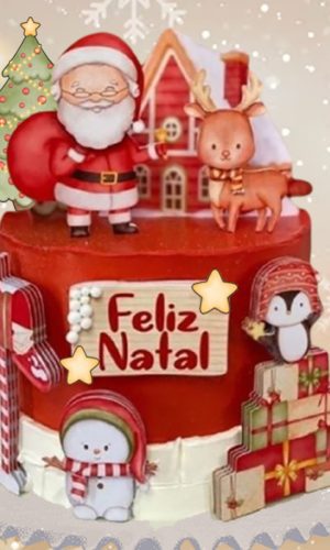 Arquivo de Corte Topo de Bolo Natal