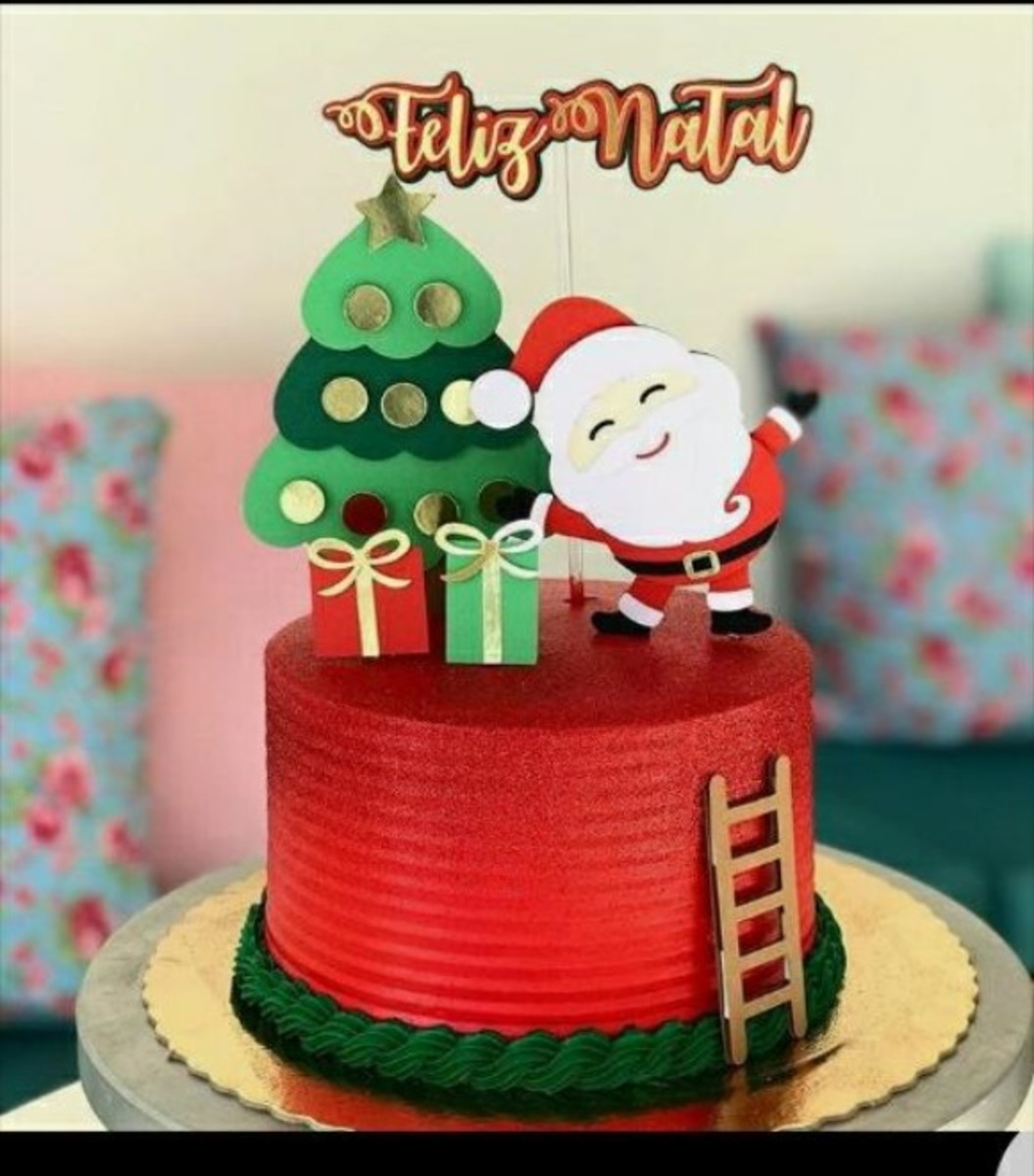 Studio/pdf Arquivo de Corte Topo de Bolo Natal -049 - Imagem 2