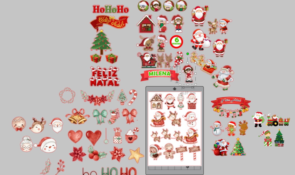 Arquivo Topos de Bolo Natal Papai Noel - Imagem 2