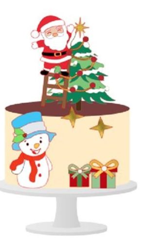 Arquivo de Corte Topo de Bolo Natal