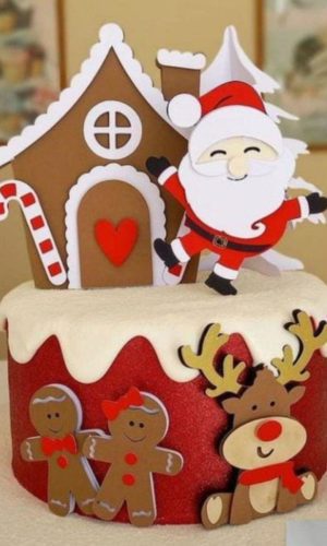 Arquivo de Corte Topo de Bolo Natal Studio