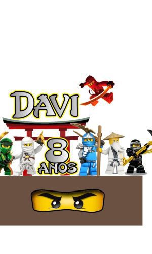 Arquivo de Corte Topo de Bolo Ninjago 01