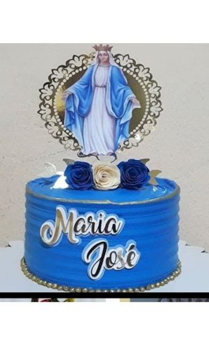 ARQUIVO DE CORTE TOPO DE BOLO NOSSA SENHORA DAS GRAÇAS