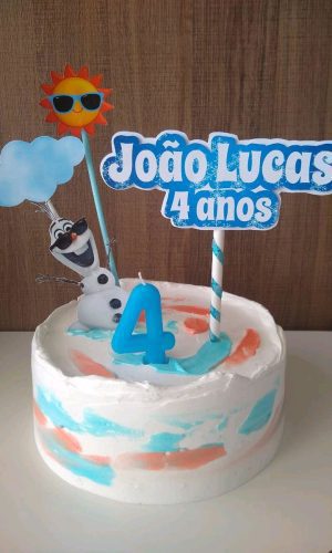 Arquivo de corte topo de bolo Olaf