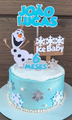 Arquivo de Corte Topo de Bolo Olaf Frozen Camadas