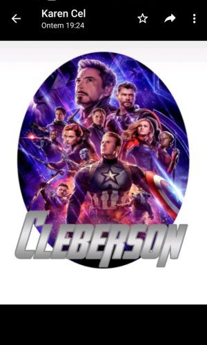Arquivo de corte topo de bolo Os Vingadores