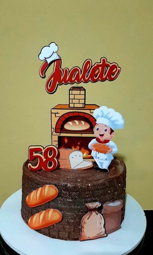 Arquivo de corte topo de bolo padeiro