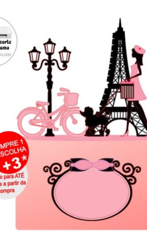 Arquivo de Corte Topo de Bolo Paris