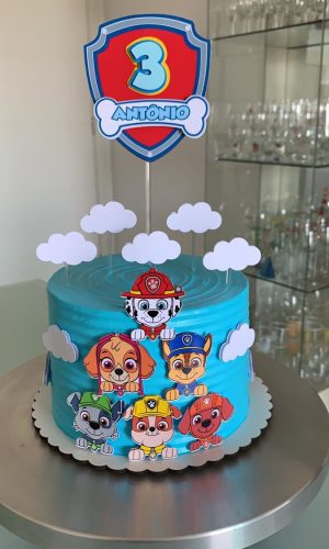 Arquivo de corte topo de bolo patrulha canina