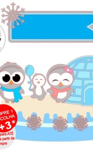 Arquivo de Corte Topo de Bolo Pinguim