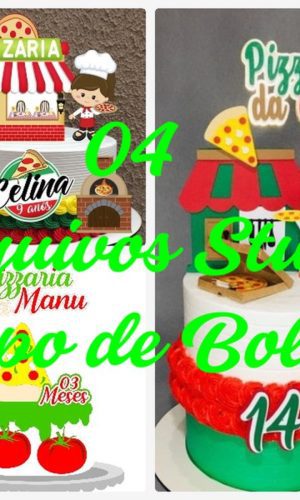 Arquivo de Corte Topo de Bolo - Pizza