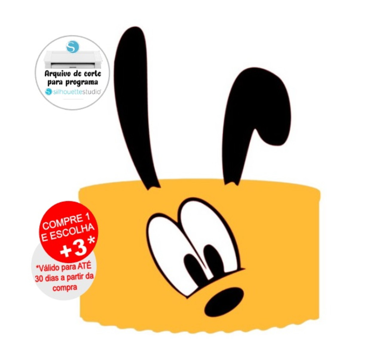 Arquivo de Corte Topo de Bolo Pluto