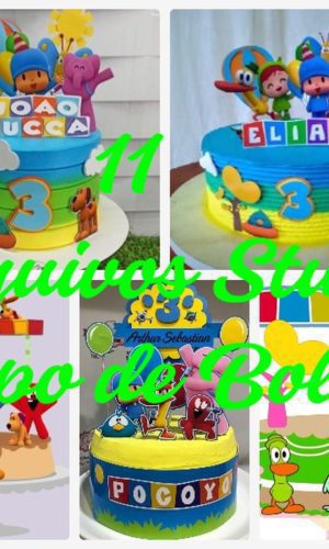 Arquivo de Corte Topo de Bolo - Pocoyo