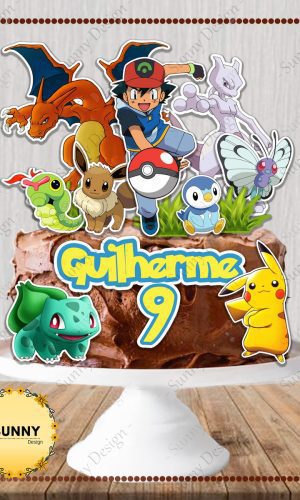 Arquivo de corte topo de bolo pokemon