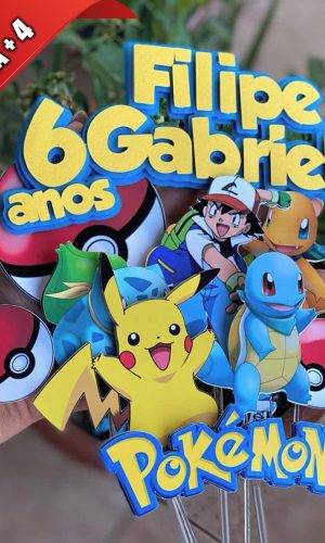 Arquivo de Corte Topo de Bolo Pokemon