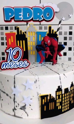 Arquivo de Corte Topo de Bolo Homem Aranha