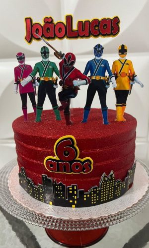 Arquivo de Corte Topo de Bolo Power Rangers