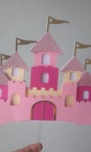 Arquivo de Corte Topo de Bolo Princ Aurora Castelo Camada 01