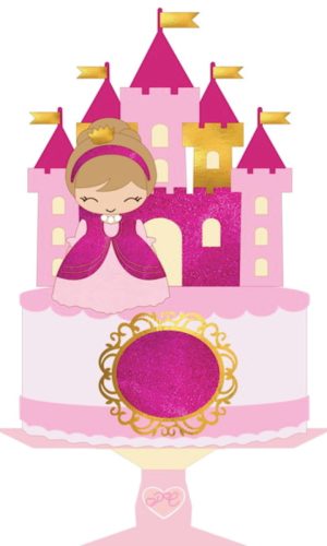 Arquivo de Corte Topo de Bolo Princesa - 002