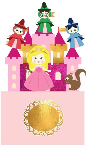 ARQUIVO DE CORTE TOPO DE BOLO PRINCESA Aurora