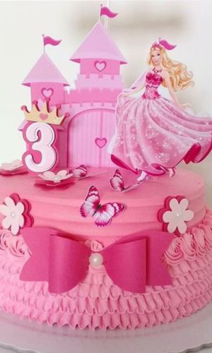 Arquivo de Corte - Topo de Bolo Princesa Barbie