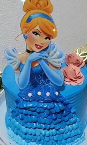 Arquivo De Corte Topo De Bolo Princesa Cinderela