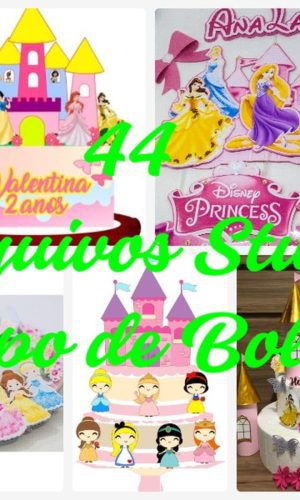 Arquivo de Corte Topo de Bolo - Princesa Disney