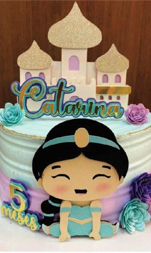 Arquivo de Corte Topo de Bolo Princesa Jasmine