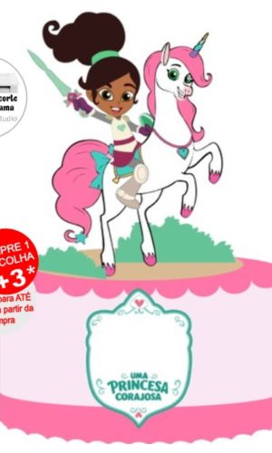 Arquivo de Corte Topo de Bolo Princesa Nella