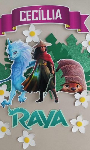 Arquivo de Corte Topo de Bolo Princesa Raya