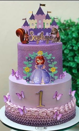 Arquivo de Corte: Topo de Bolo Princesa Sofia 004