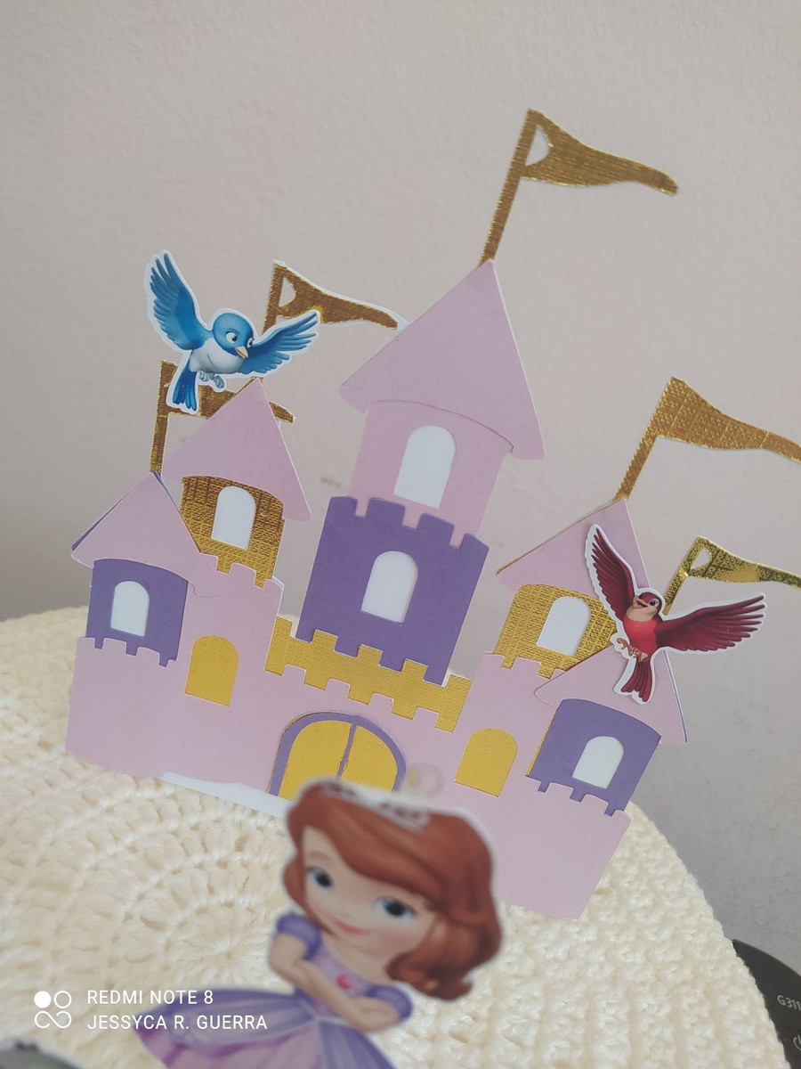 Arquivo de Corte - Topo de Bolo Princesa Sofia - Imagem 5