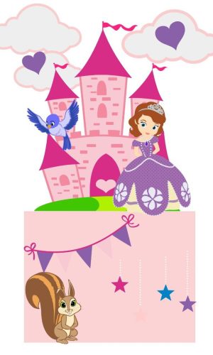 ARQUIVO DE CORTE TOPO DE BOLO PRINCESA sofia