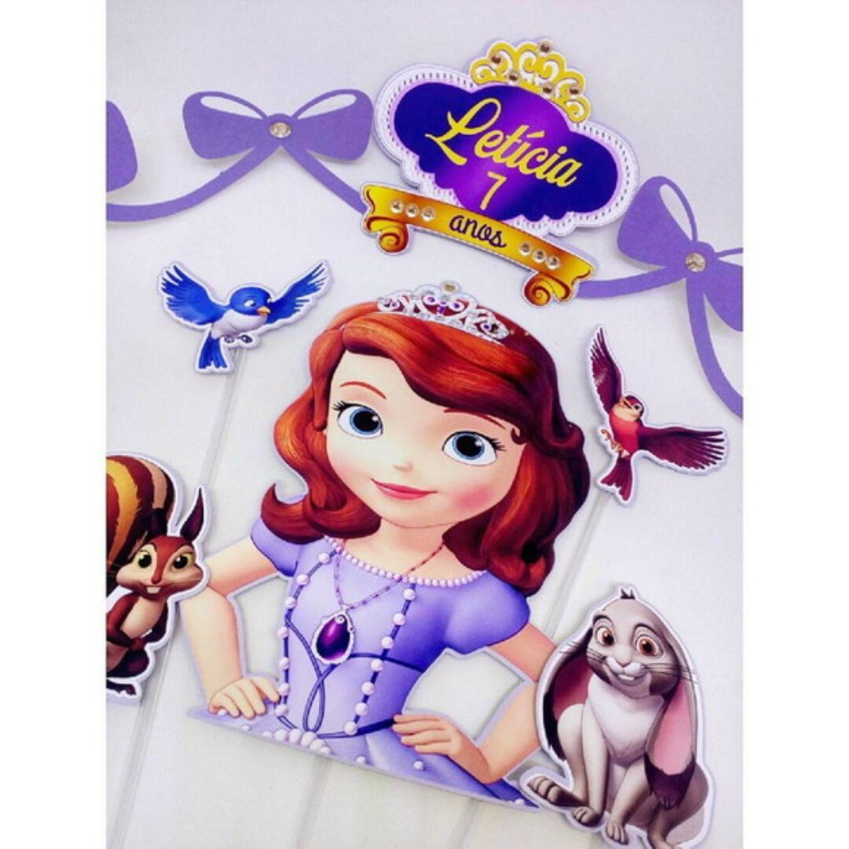 Arquivo de corte Topo de Bolo Princesa Sófia STUDIO