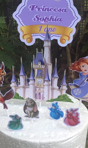 Arquivo de corte topo de bolo princesa Sofia
