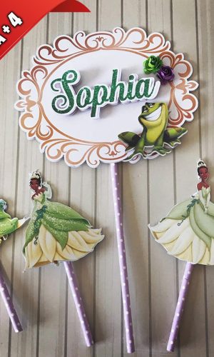 Arquivo de Corte Topo de Bolo Princesa Tiana