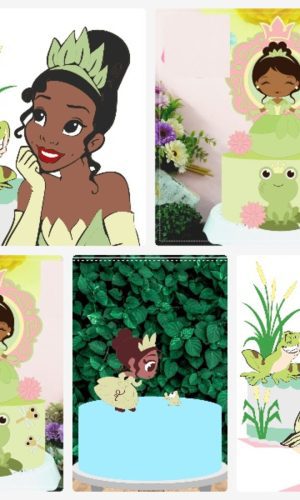 Arquivo de Corte Topo de Bolo Princesa Tiana + Brinde