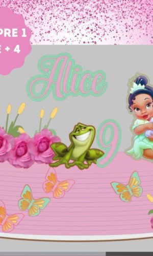 Arquivo de Corte Topo de Bolo Princesa Tiana