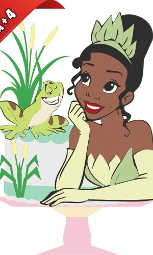 Arquivo de Corte Topo de Bolo Princesa Tiana