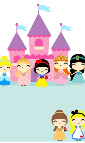 Arquivo de corte Topo de Bolo Princesas 01
