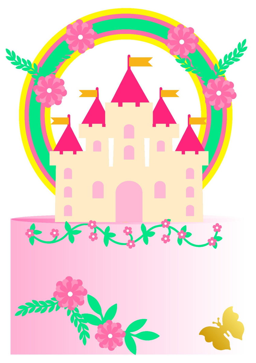 Arquivo de Corte Topo de Bolo Princesas 05