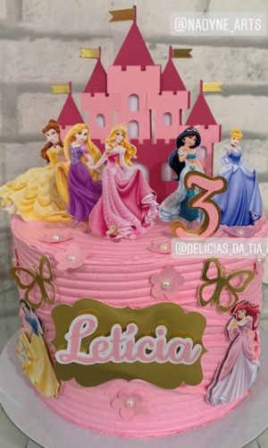 Arquivo de corte Topo de Bolo Princesas