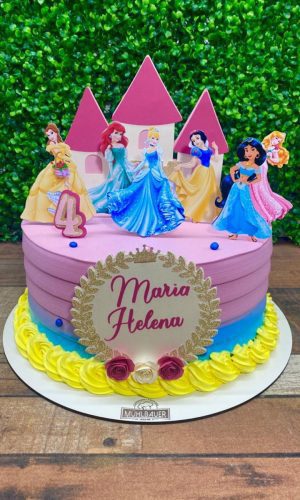 Arquivo de Corte - Topo de Bolo Princesas