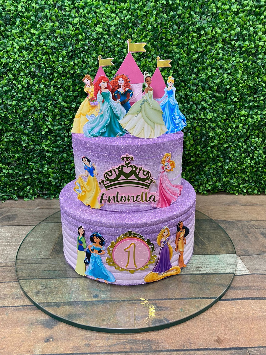 Arquivo de Corte - Topo de Bolo Princesas